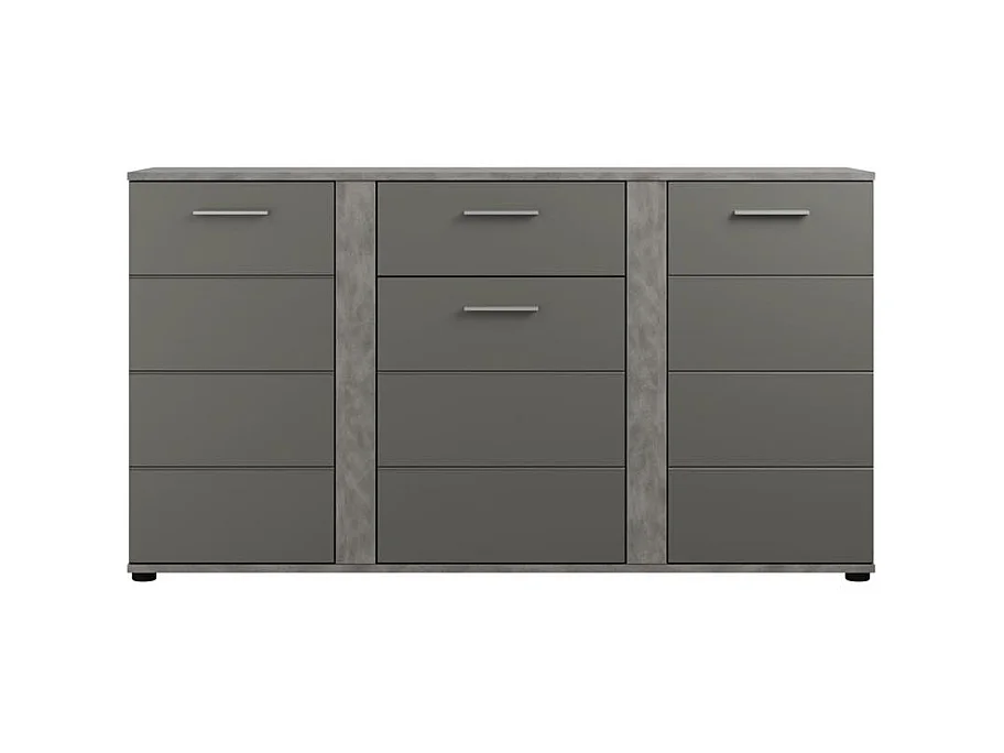 Blake dressoir 3 deuren, 1 lade mat grijs,Matera.