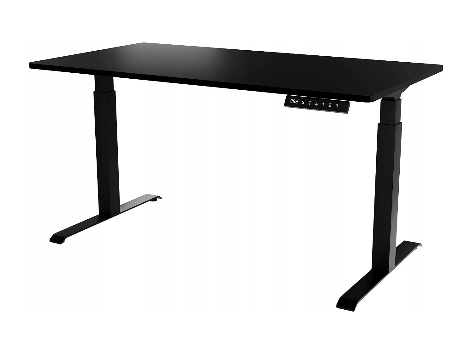 Bureau professionnel Noir hauteur réglable électrique 150x80x120 NOMMA