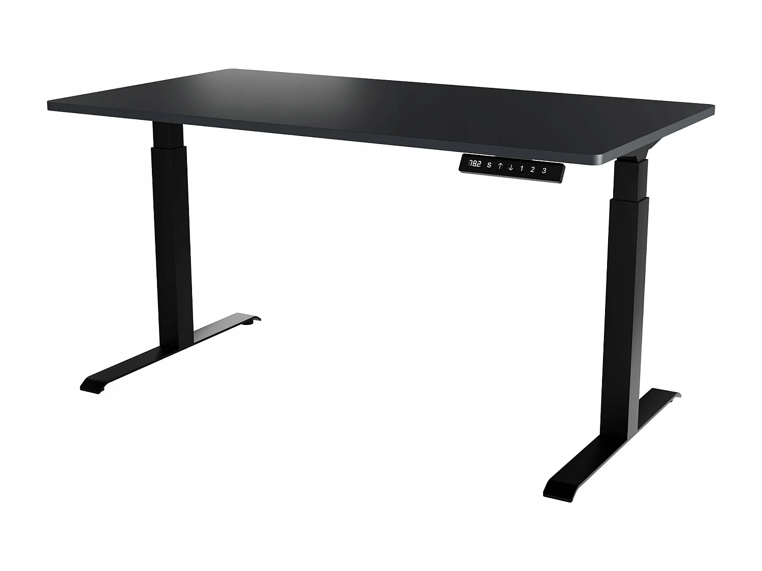 Bureau professionnel Anthracite hauteur réglable électrique 150x80x120 NOMMA