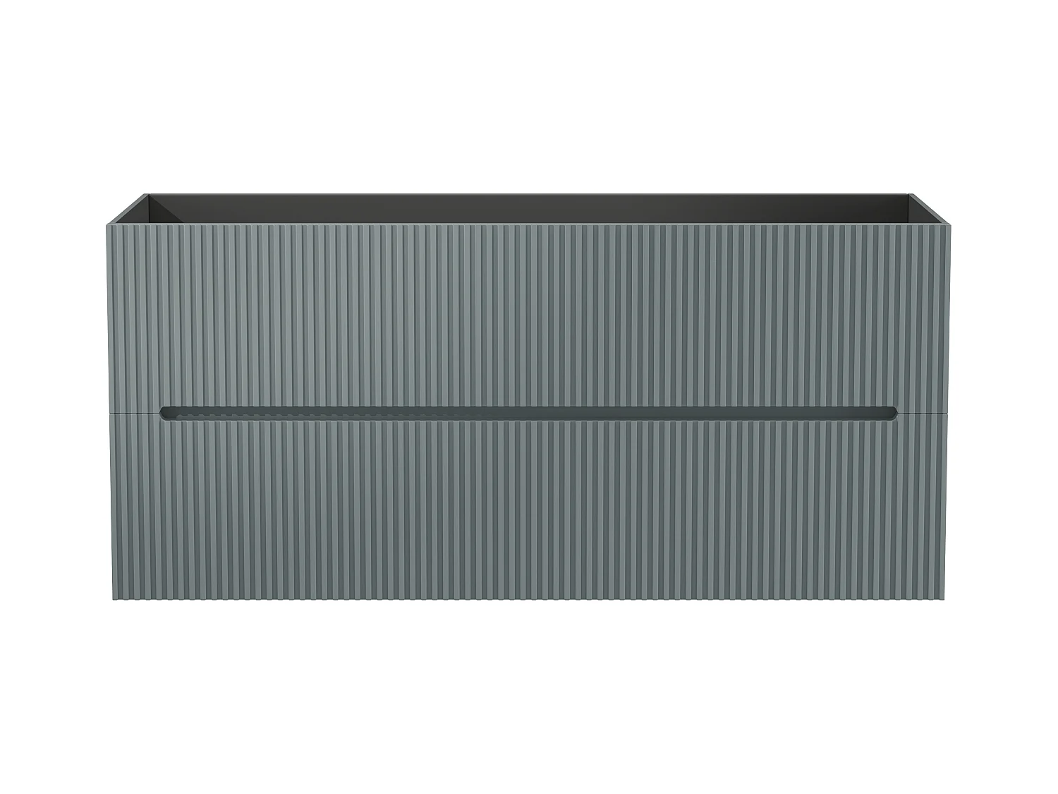Grijs gestreept hangmeubel onder wastafel - 120 cm - PAVANI