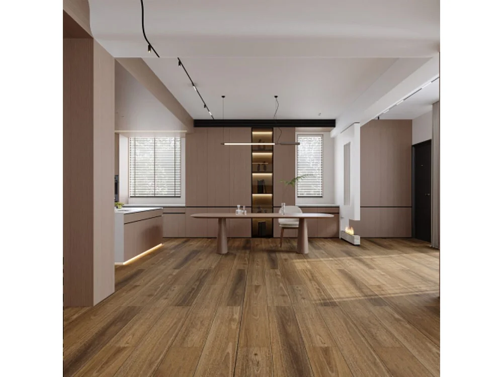 Revêtement de sol en vinyle composite de bois en plastique