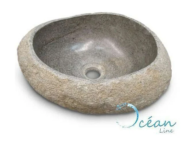 GALÉO - Vasque en Pierre à Poser 30cm | Design Épuré et Élégant - Installation Facile - Matériau Durable et Naturel - Idéal pour Salle de Bain