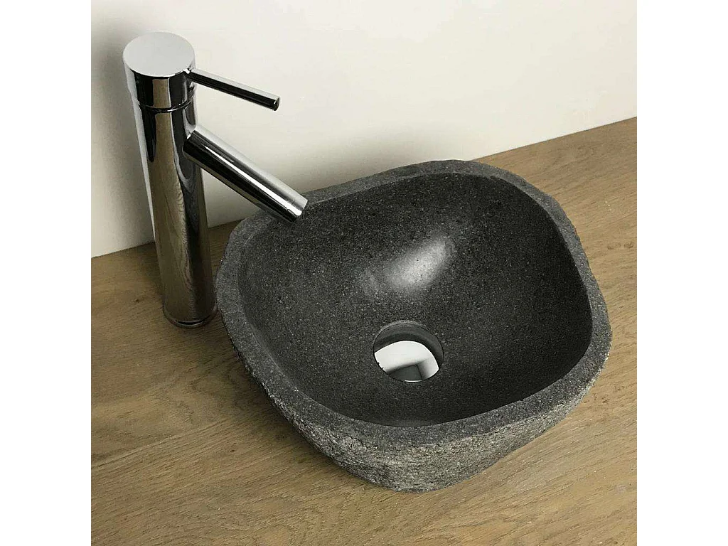 GALÉO - Vasque en Pierre à Poser 30cm | Design Épuré et Élégant - Installation Facile - Matériau Durable et Naturel - Idéal pour Salle de Bain