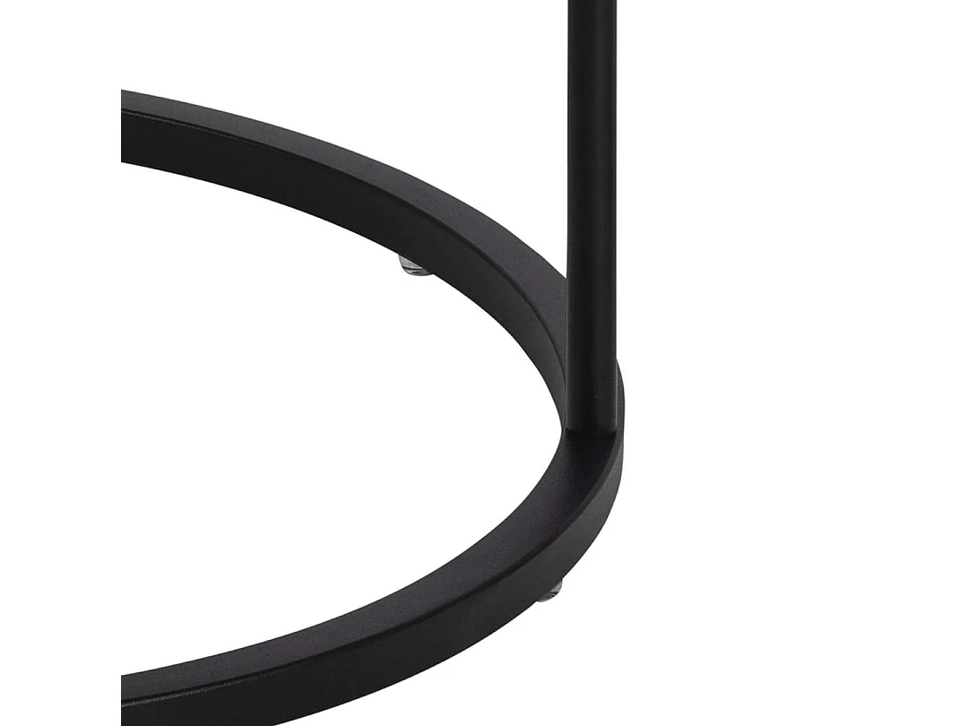 Pola nachtkastje Ø40cm1 lade zwart.