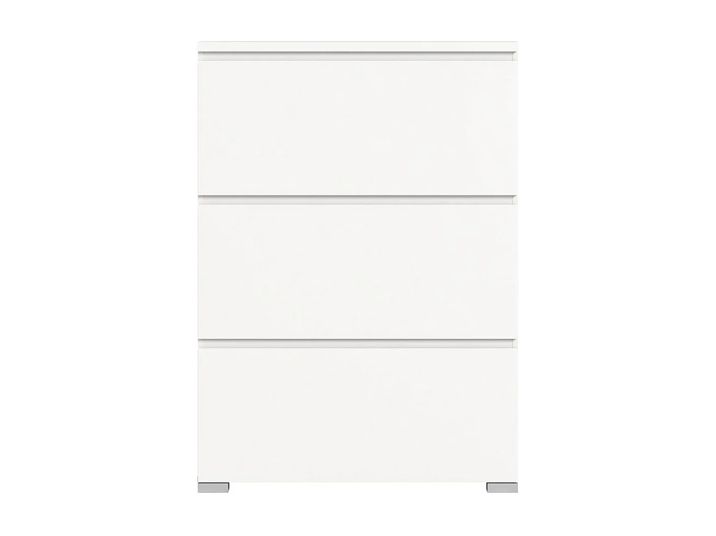 Shoelove meuble à chaussures 3 claquement de portes 95x130cm blanc.