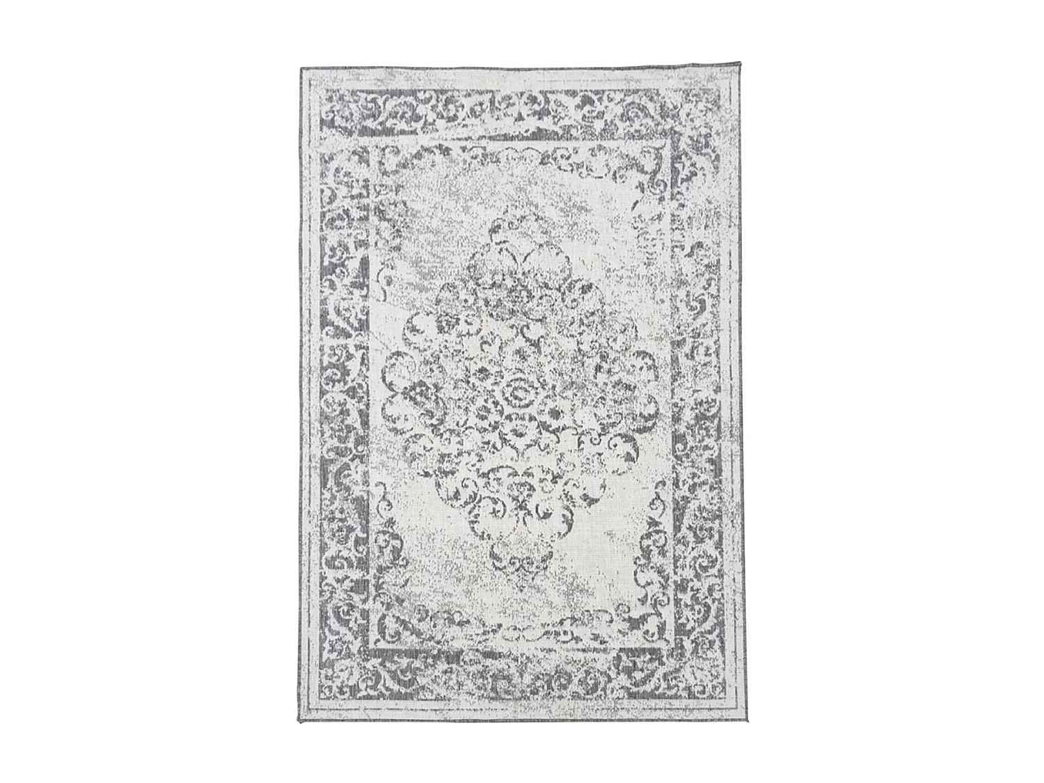 Tapis extérieur, kilim reversible 60x110 LYN2 AP REVERSIBLE gris