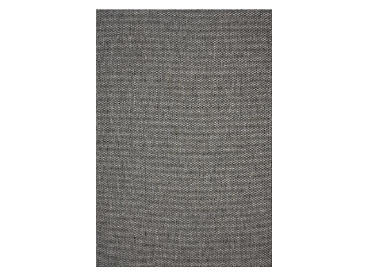 Tapis extérieur 120x170 tissé kilim anthracite GEGIA