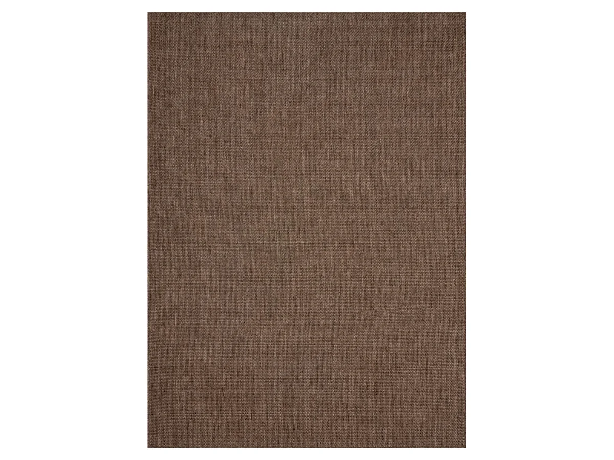 Tapis extérieur 60x110 tissé kilim marron GEGIA