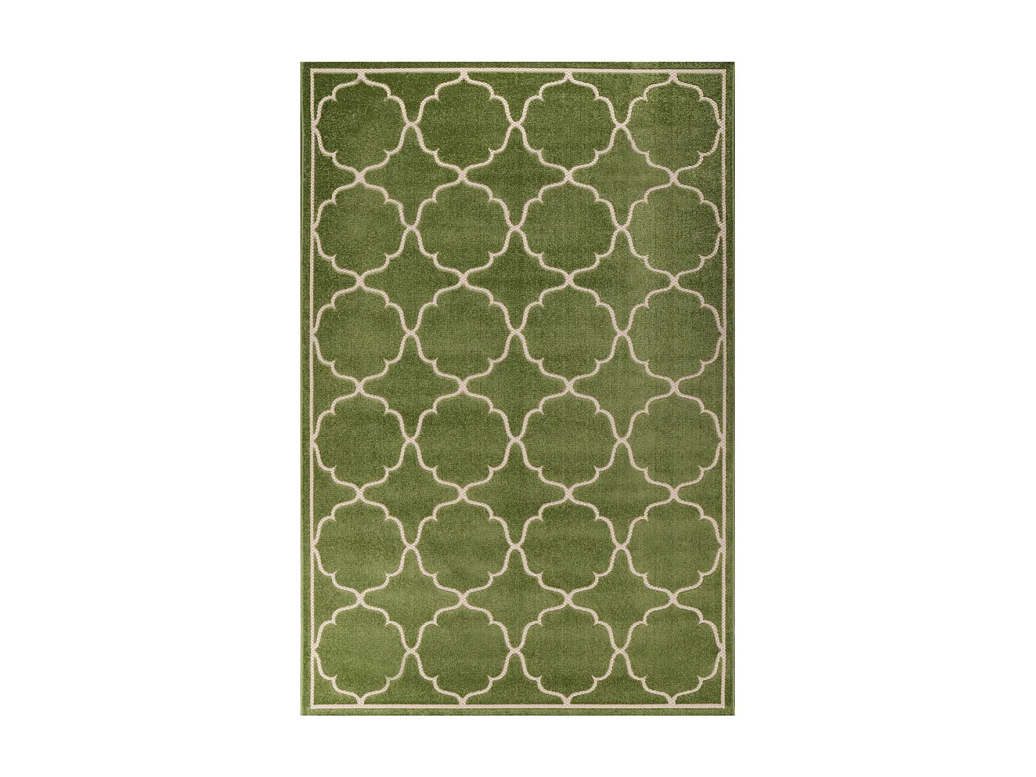 Tapis extérieur 140x200 tissé kilim vert KUMA