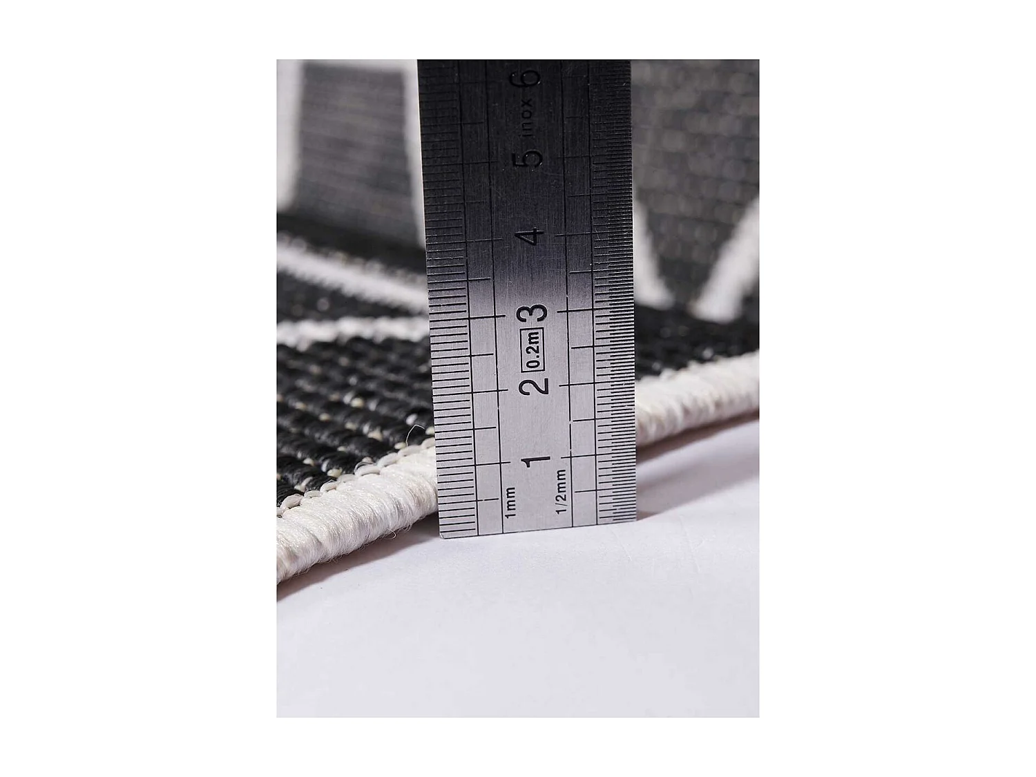 Tapis extérieur, kilim reversible 200x290 LYN2 R REVERSIBLE crème