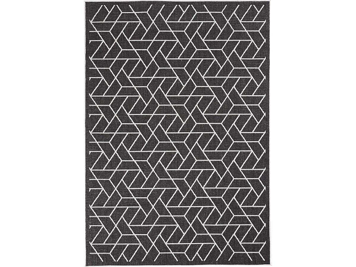 Tapis extérieur, kilim reversible 200x290 LYN2 R REVERSIBLE crème