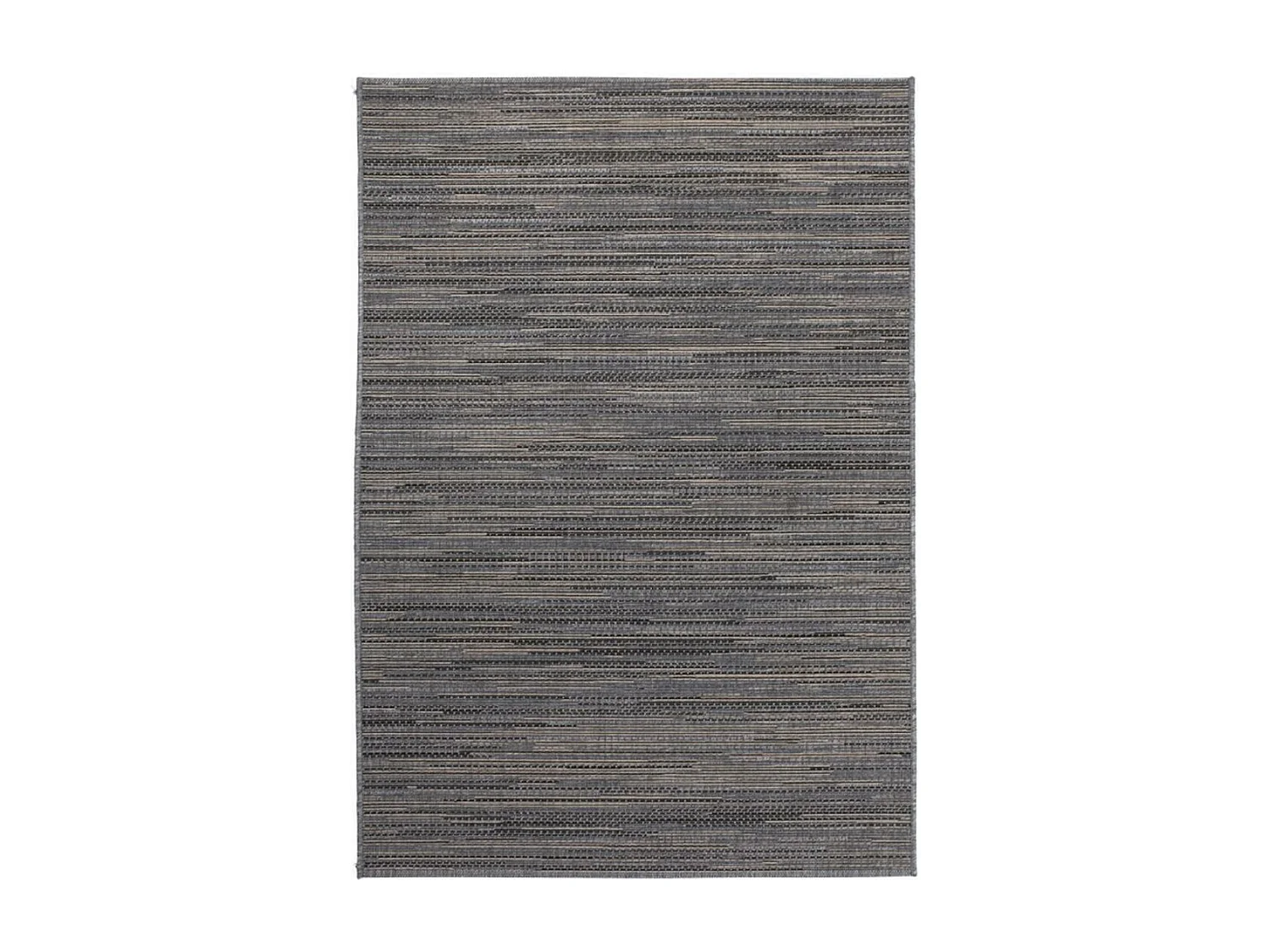 Tapis extérieur 200x290 tissé kilim gris et marron LYN45 SUNSAU