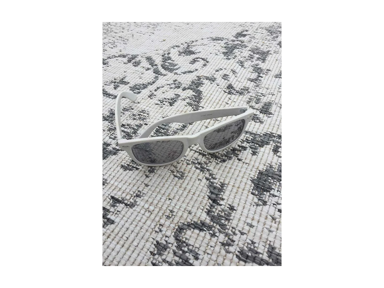 Tapis extérieur, kilim reversible 120x170 LYN2 AP REVERSIBLE gris