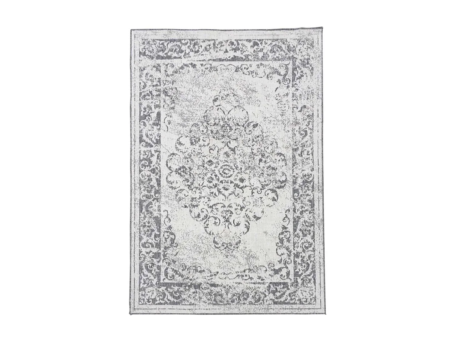 Tapis extérieur, kilim reversible 120x170 LYN2 AP REVERSIBLE gris