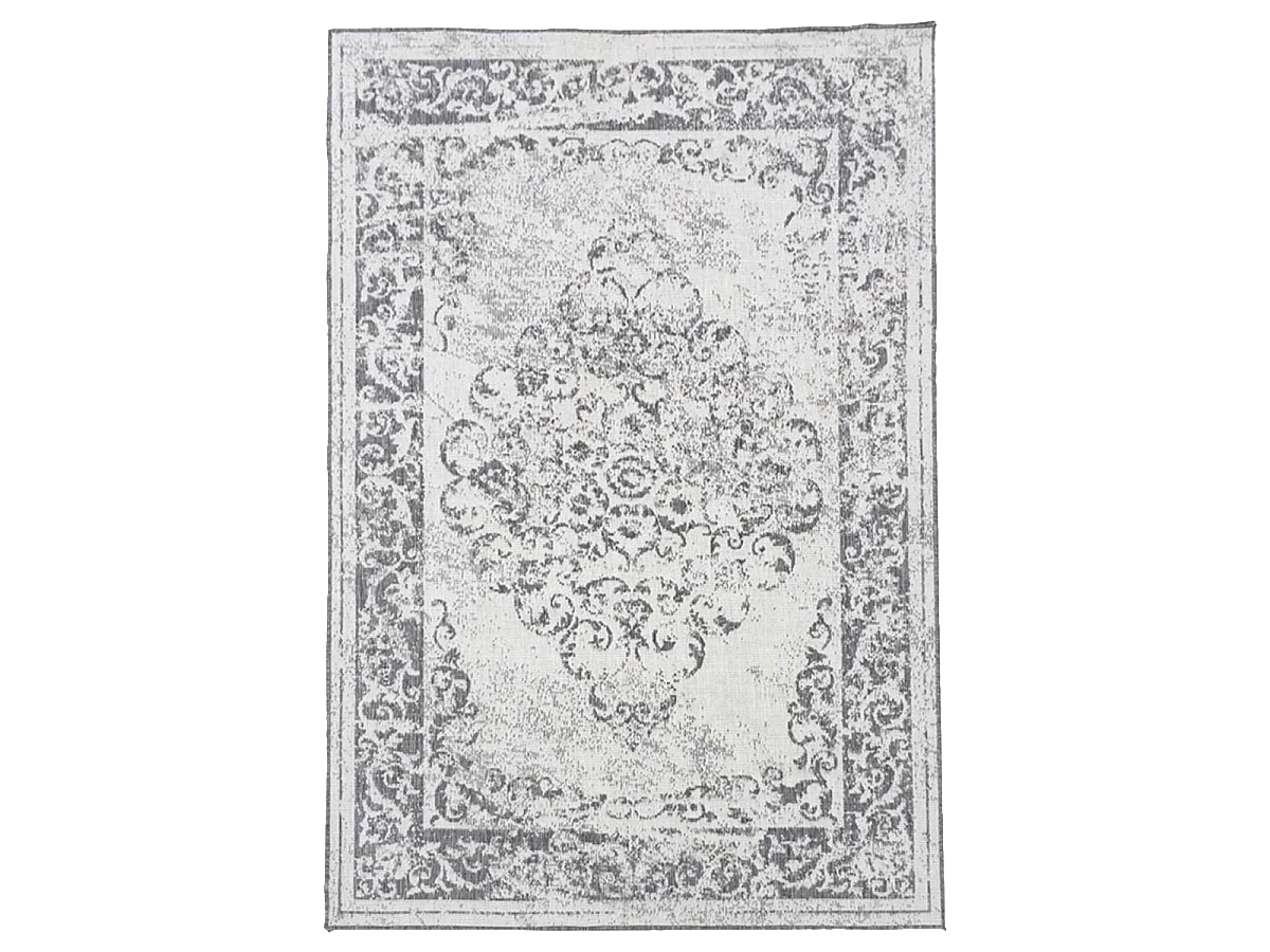 Tapis extérieur, kilim reversible 120x170 LYN2 AP REVERSIBLE gris