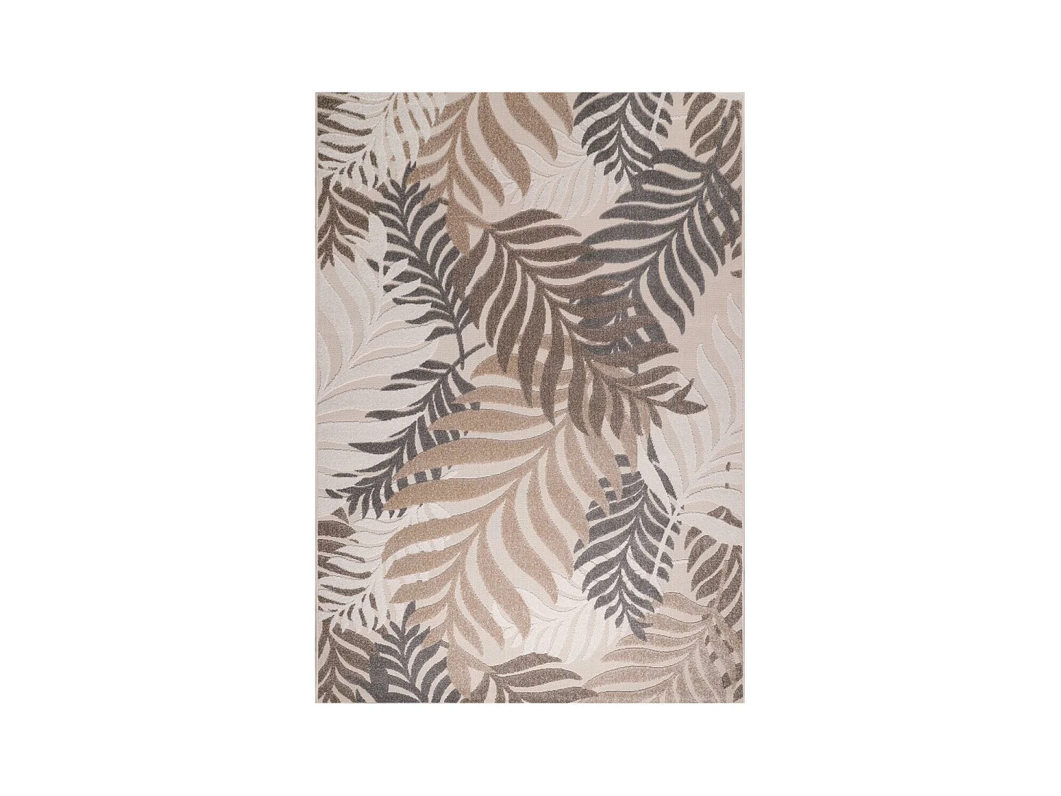Tapis extérieur 140x200 tissé kilim crème CHIMEK