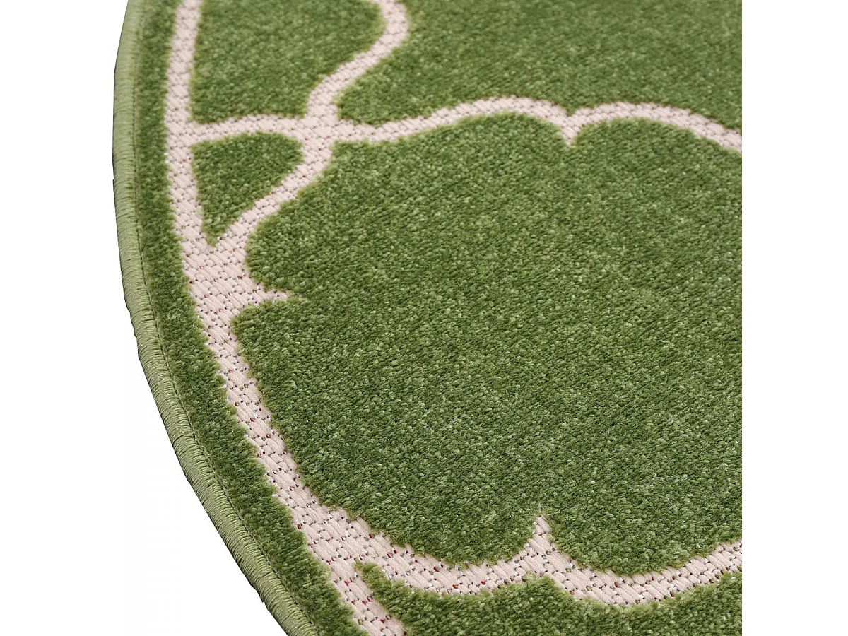 Tapis extérieur 120x170 tissé kilim vert KUMA