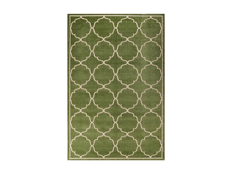 Tapis extérieur 120x170 tissé kilim vert KUMA
