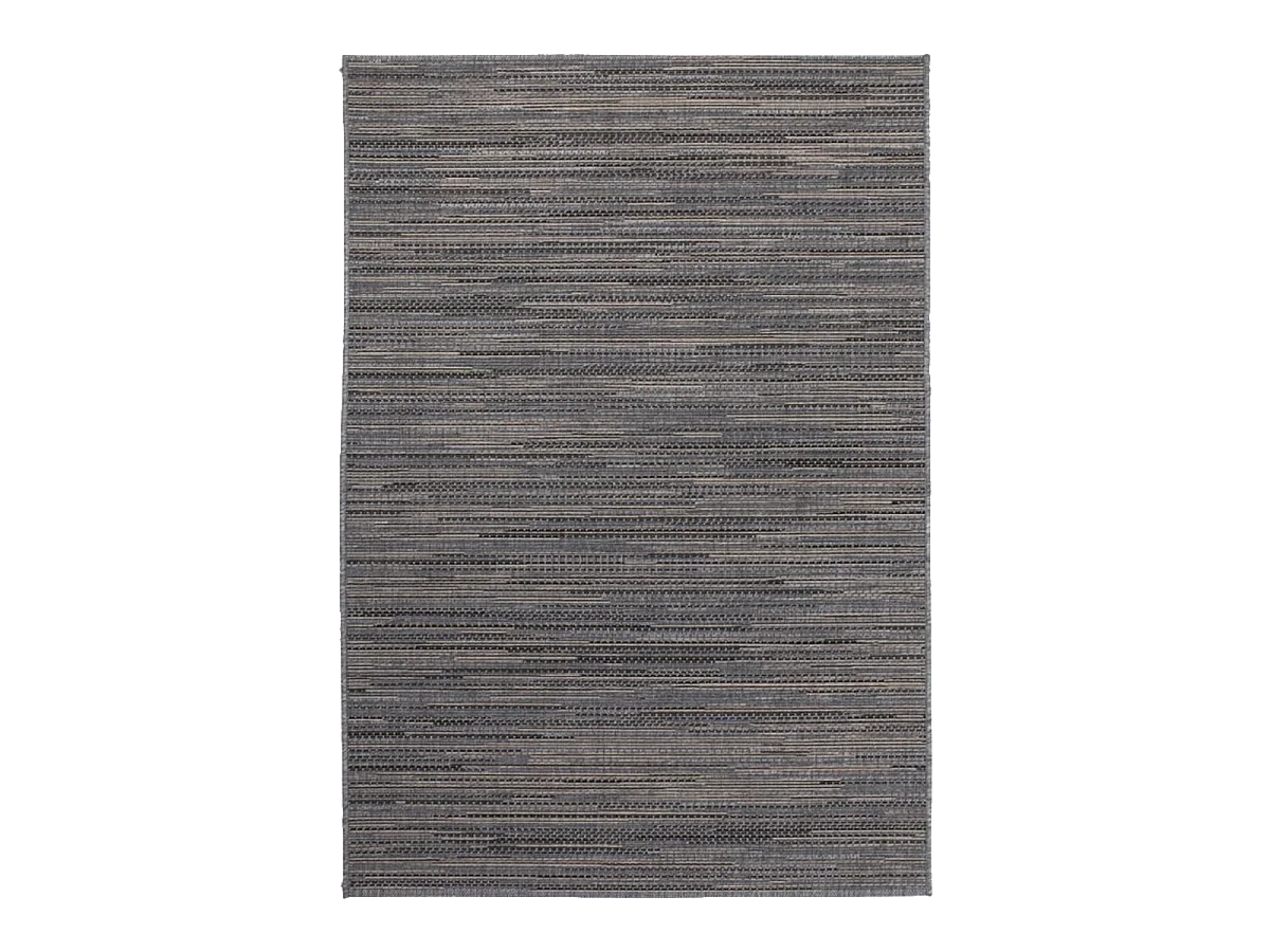 Tappeto da esterno 120x170 tessuto kilim grigio e marrone LYN45 SUNSAU