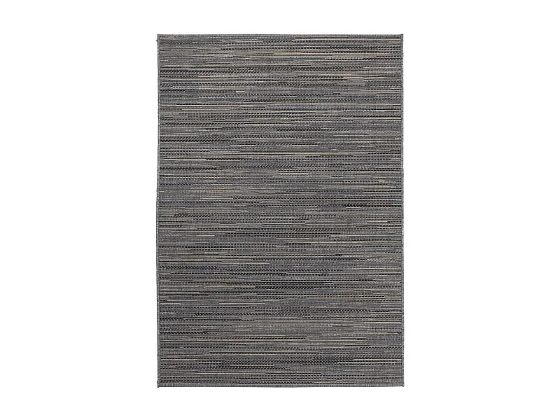 Tapis extérieur 120x170 tissé kilim gris et marron LYN45 SUNSAU
