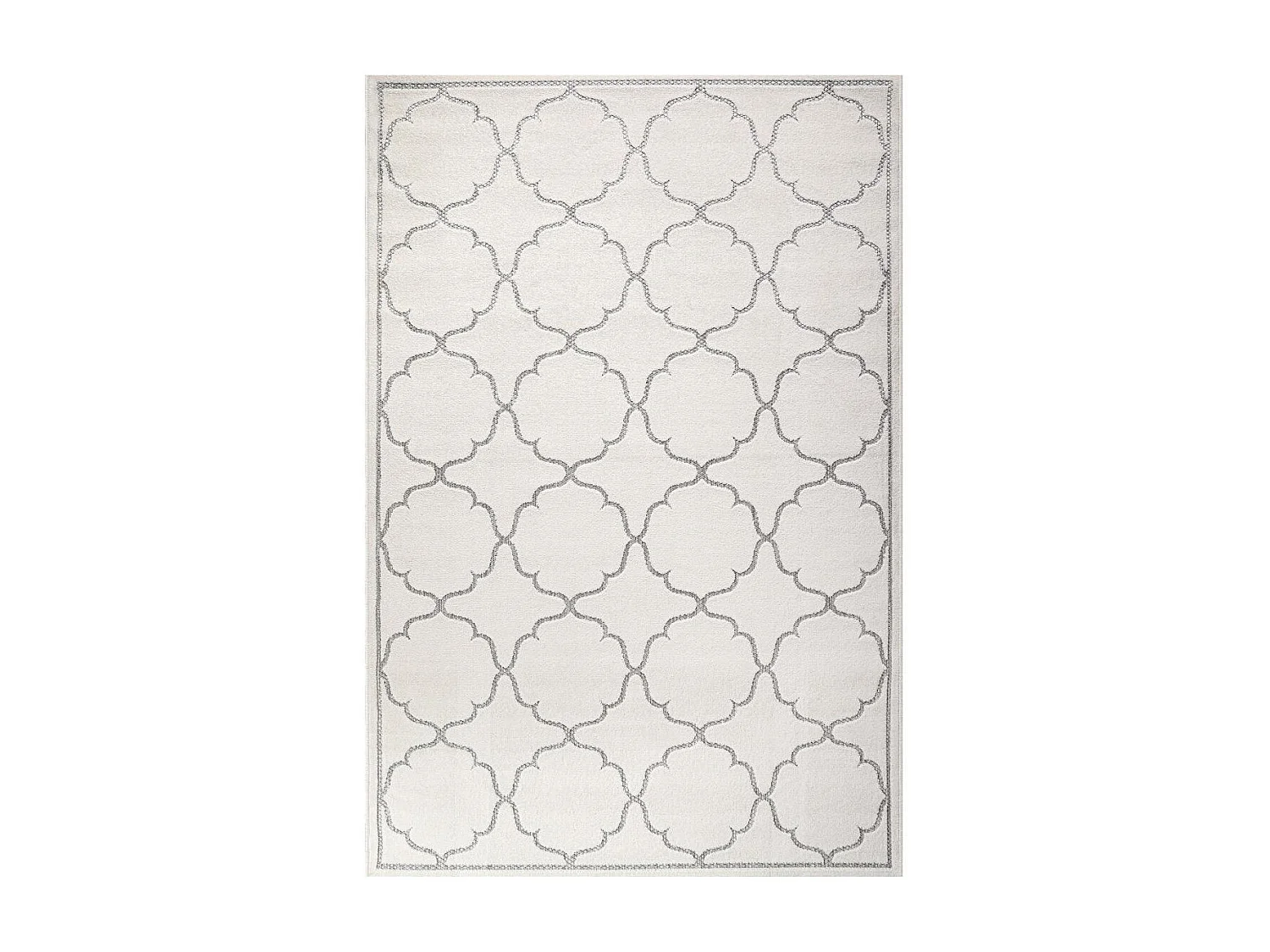 Tappeto da esterno 240x330 tessuto color crema kilim KUMA