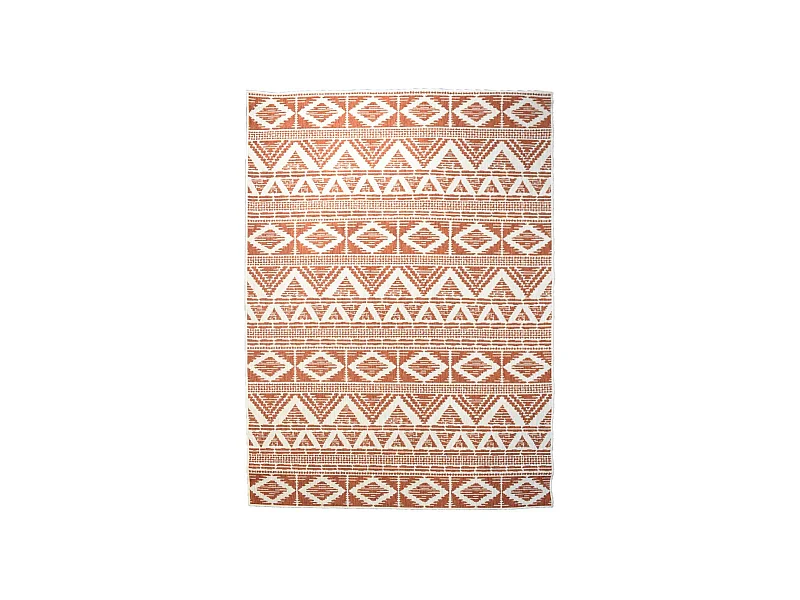 Tapis extérieur, kilim reversible 280x380 LYN2 BG REVERSIBLE rouge