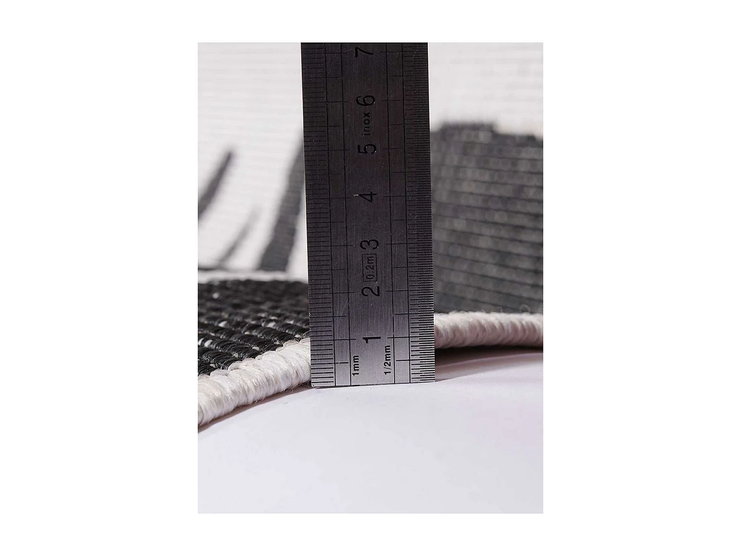 Tapis extérieur, kilim reversible 60x110 LYN2 F REVERSIBLE  crème