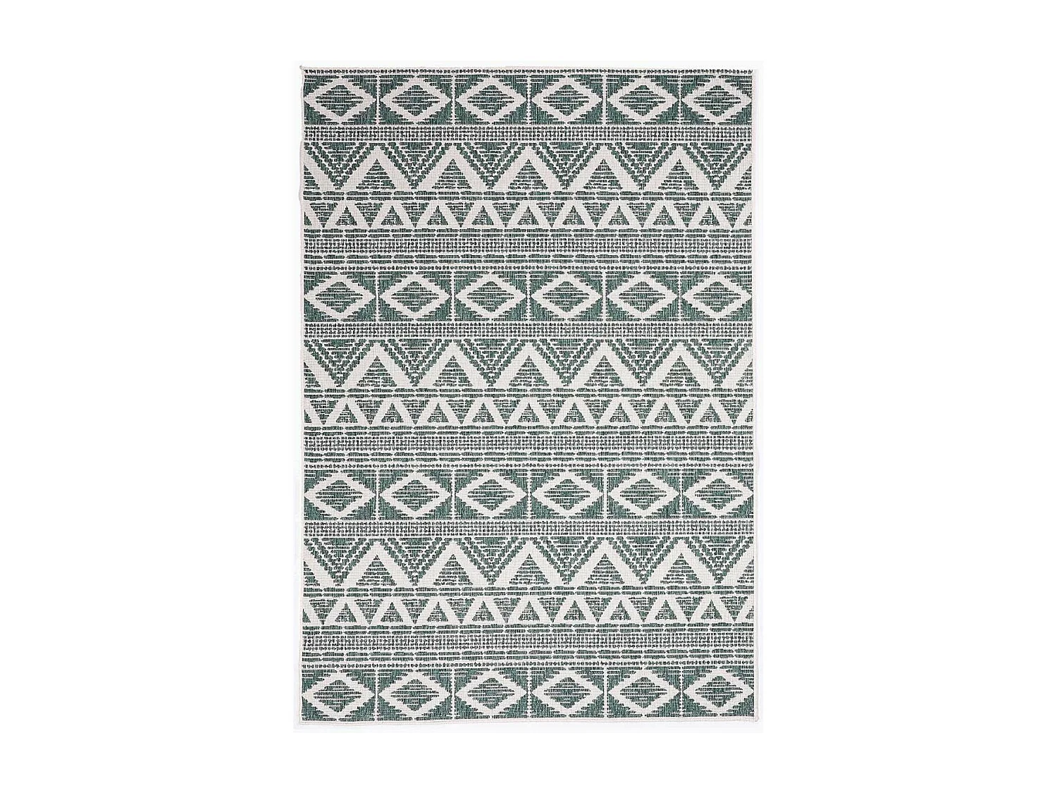 Tapis extérieur, kilim reversible 60x110 LYN2 BG REVERSIBLE vert