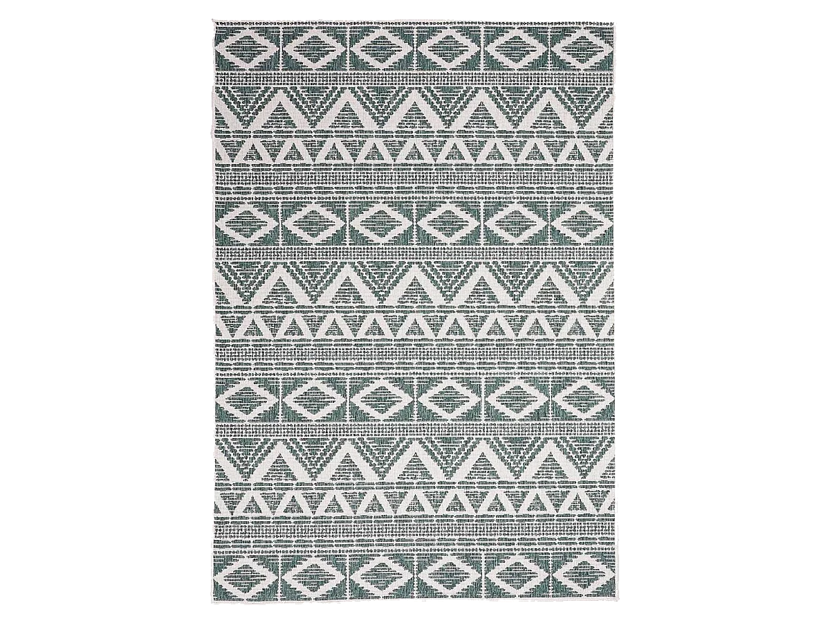Tapis extérieur, kilim reversible 60x110 LYN2 BG REVERSIBLE vert