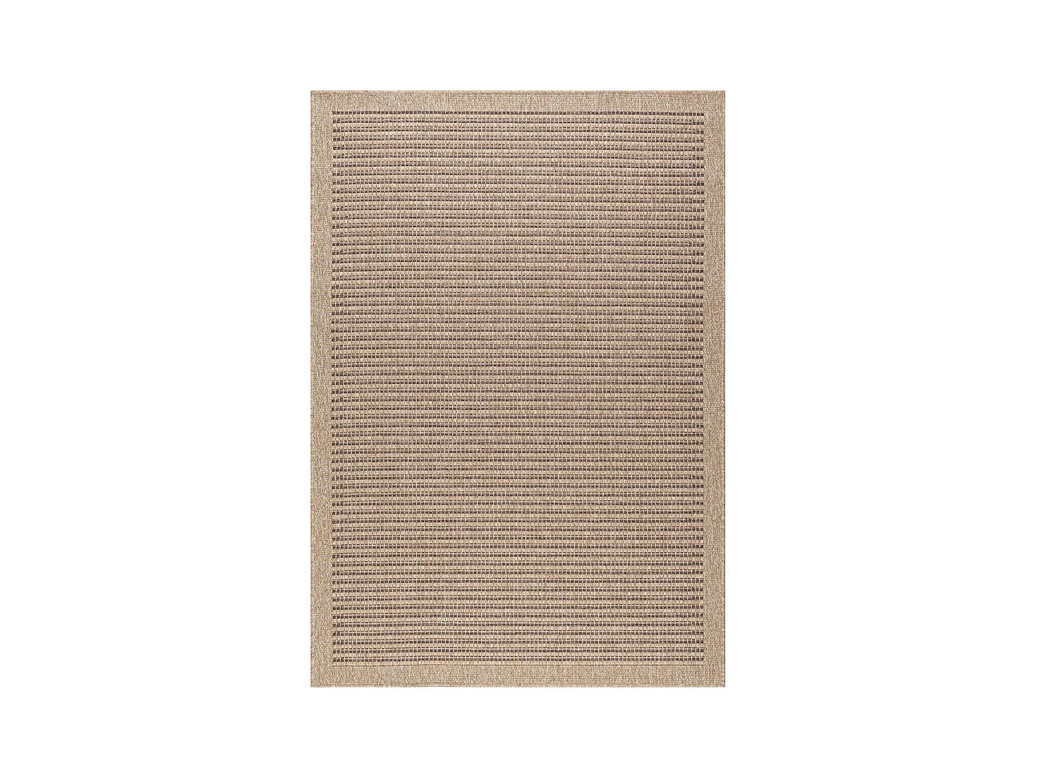 Tapis extérieur 60x90 tissé kilim marron JUTE ART