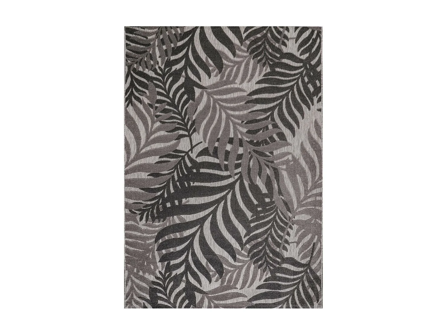 Tapis extérieur 160x230 tissé kilim gris CHIMEK