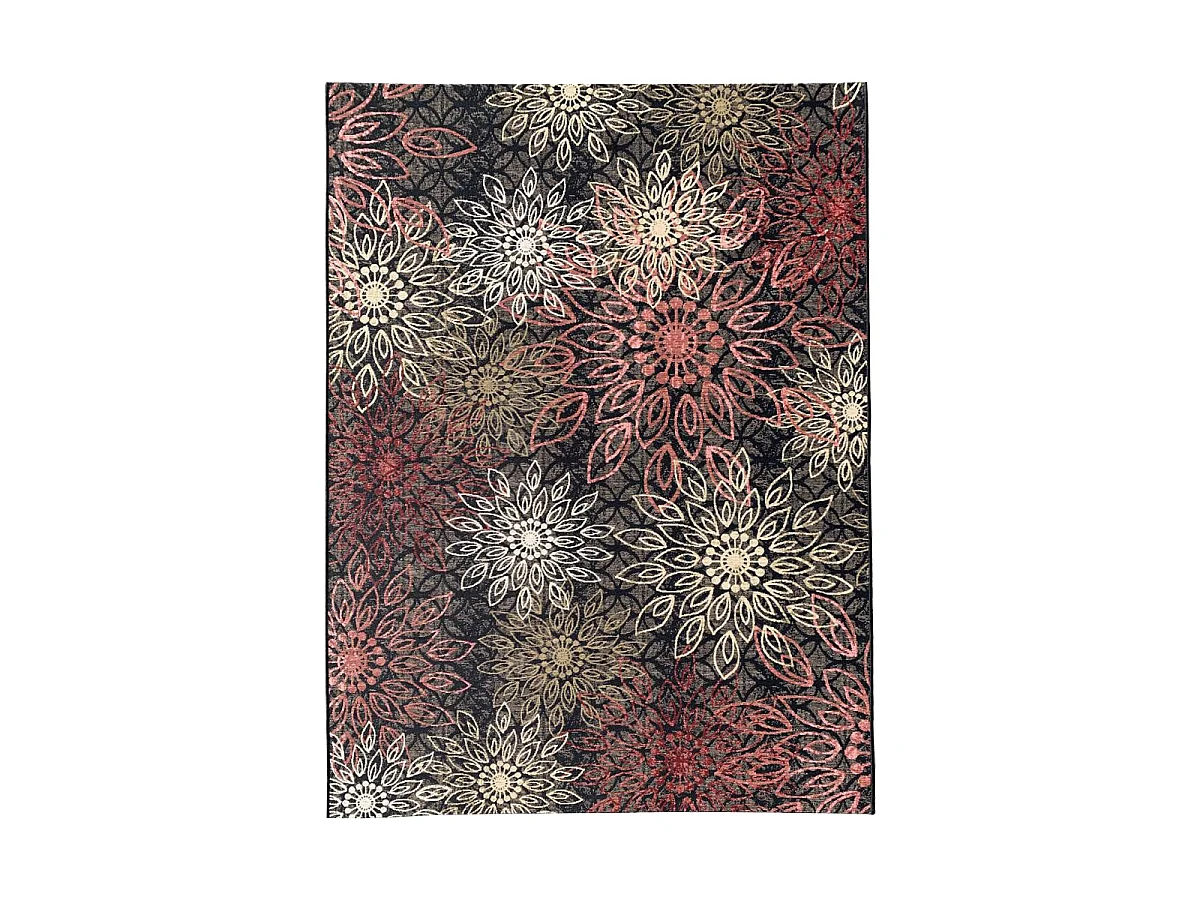 Tapis extérieur 160x230 tissé kilim multicolore ORADE