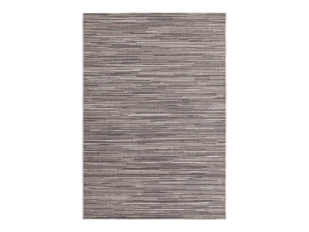 Tapis extérieur 120x170 tissé kilim beige et marron LYN45 SUNSAU