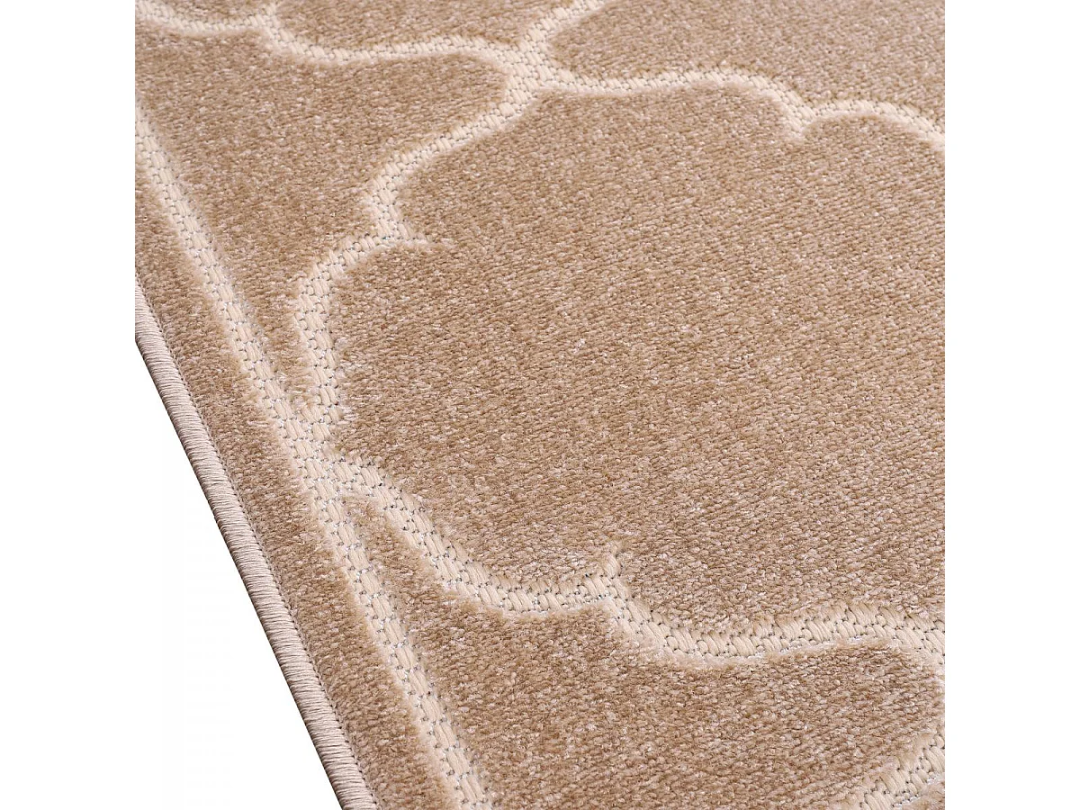 Tapis extérieur 160x230 tissé kilim beige KUMA