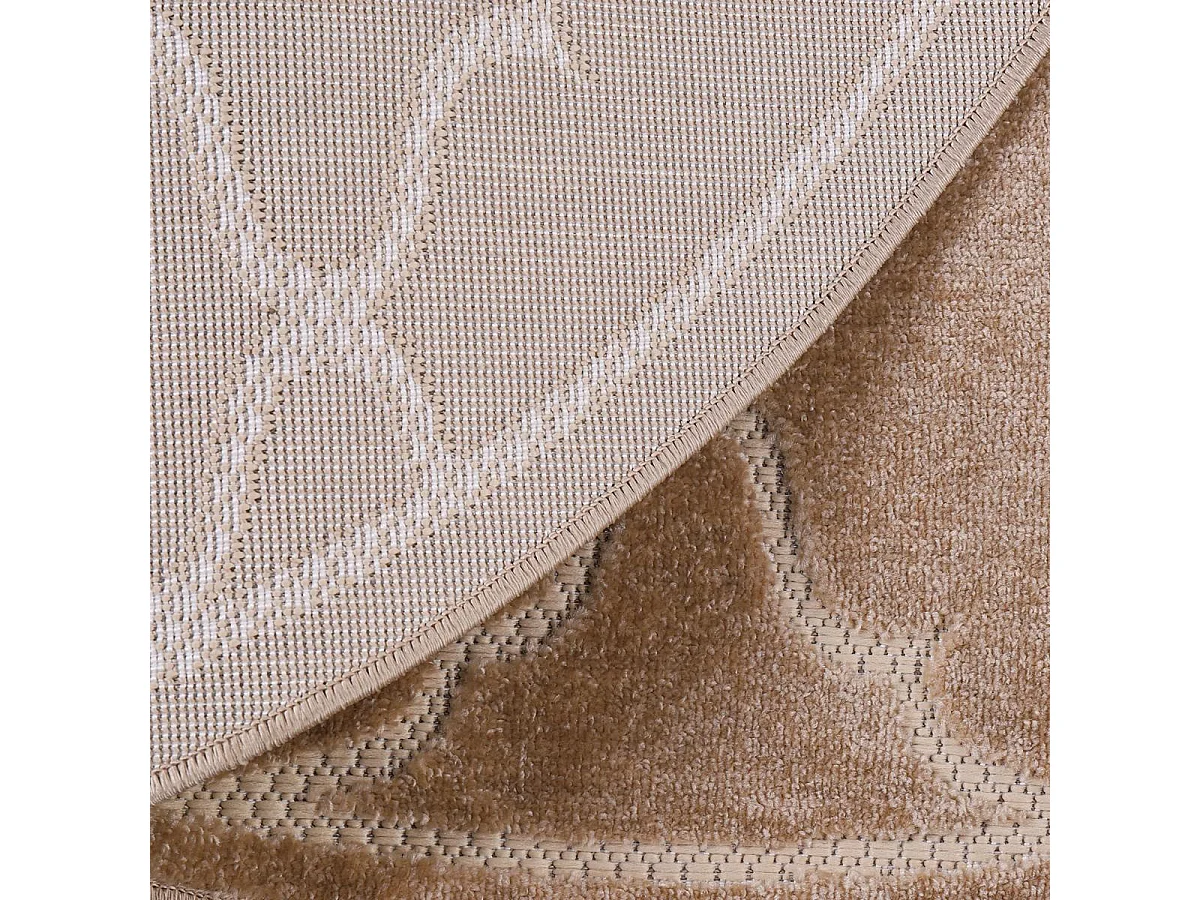 Tapis extérieur 160x230 tissé kilim beige KUMA