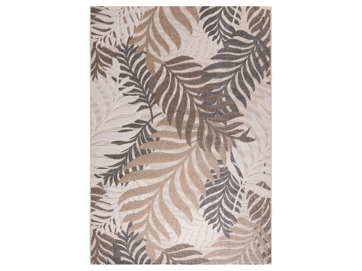 Tappeto da esterno 160x230 tessuto kilim crema CHIMEK