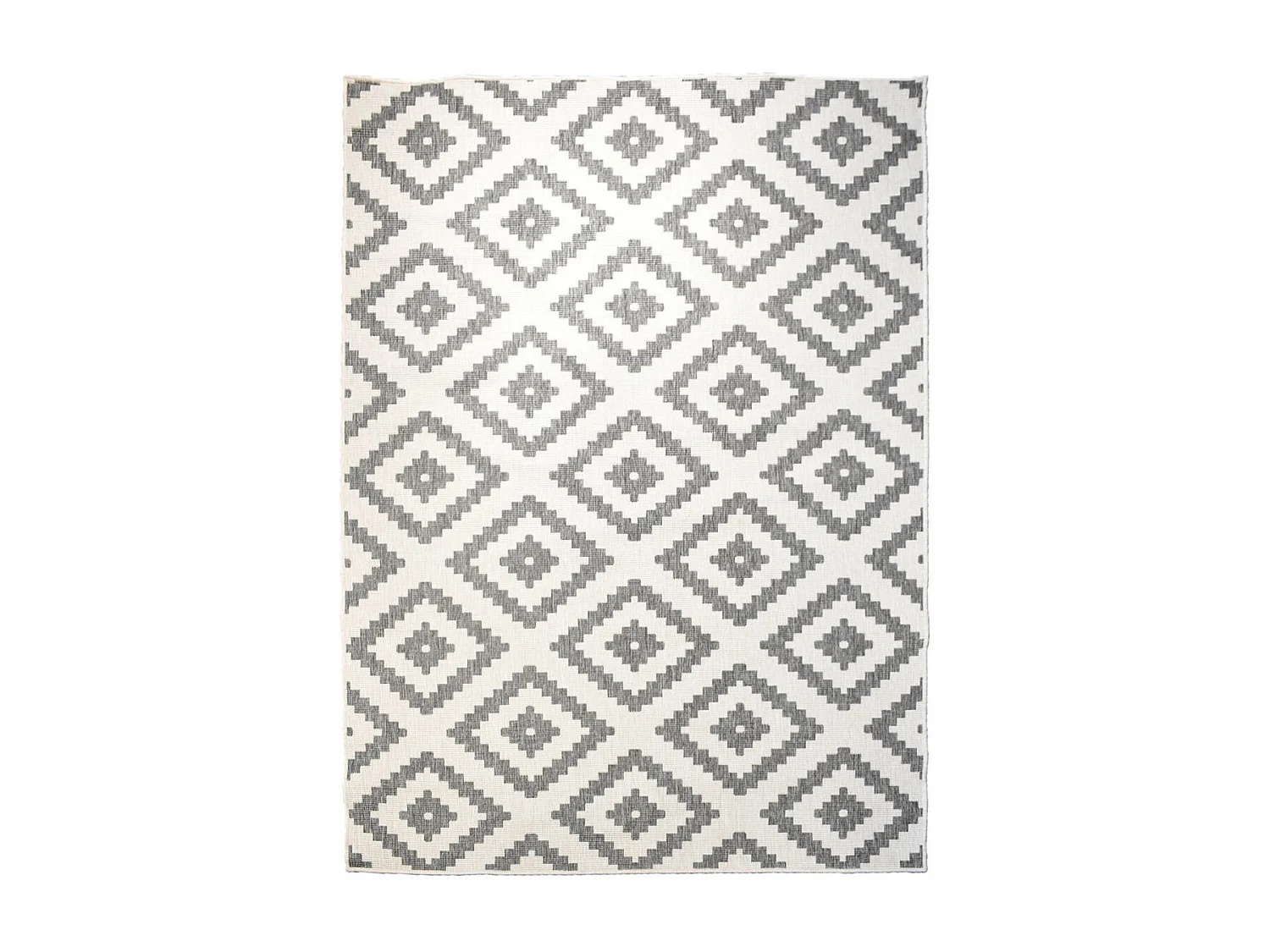 Tapis extérieur, kilim reversible 160x230 LYN2 I REVERSIBLE gris