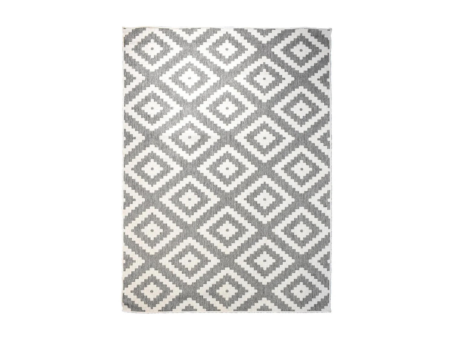 Tappeto da esterno, kilim reversibile 160x230 EX1 ROMA grigio
