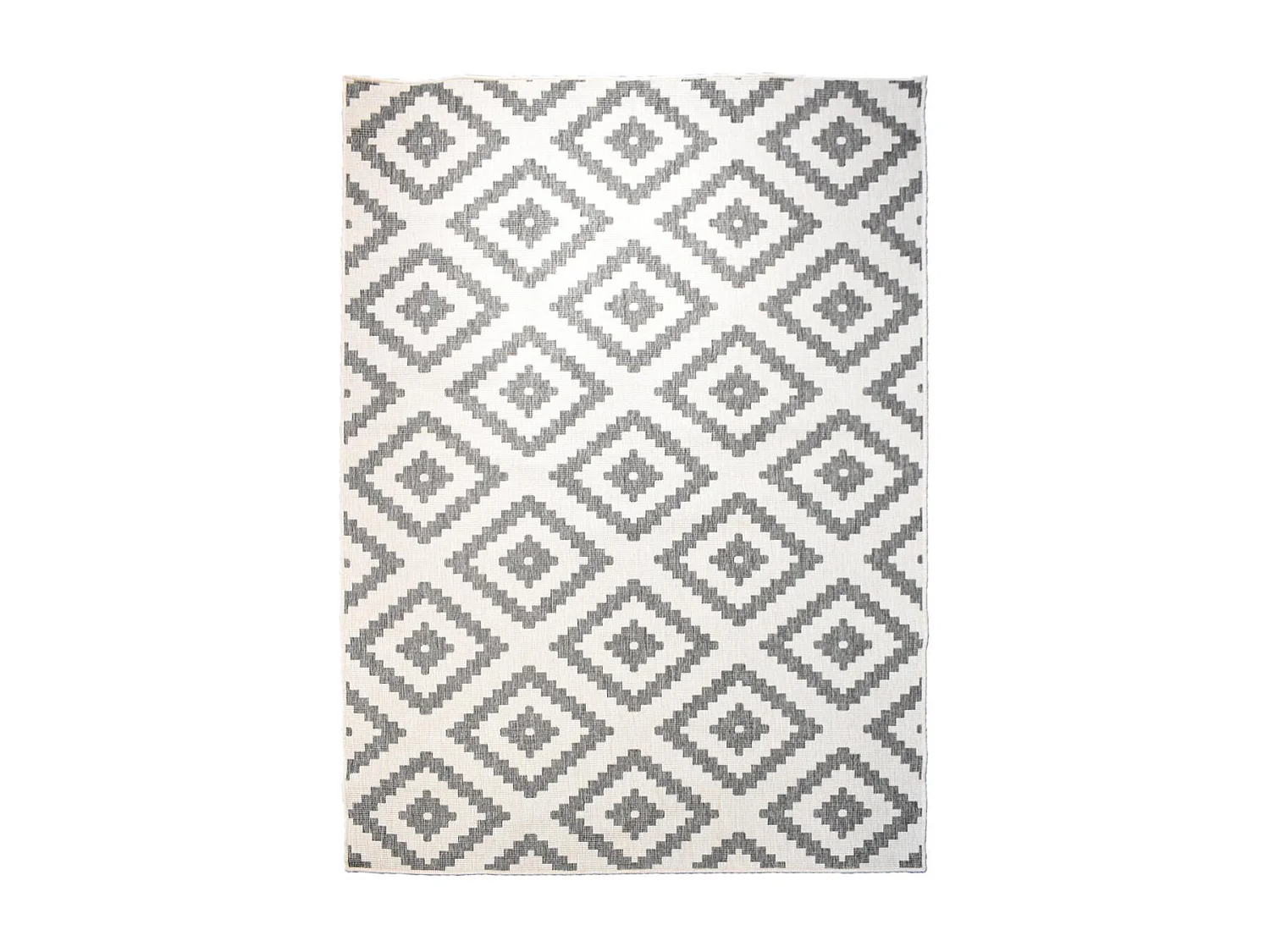 Tappeto da esterno, kilim reversibile 160x230 EX1 ROMA grigio