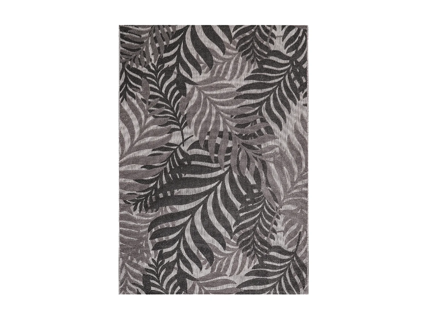 Tapis extérieur 120x170 tissé kilim gris CHIMEK