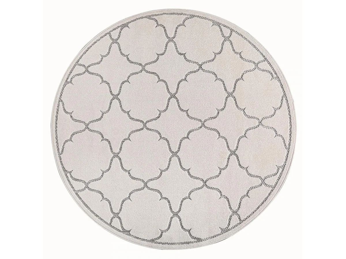 Tapis extérieur 120x170 tissé kilim crème KUMA