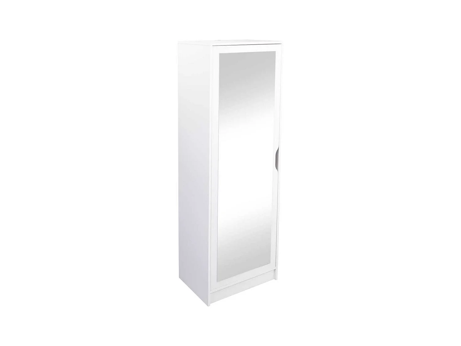 Meuble à Chaussures avec Miroir "Lilo" 189cm Blanc