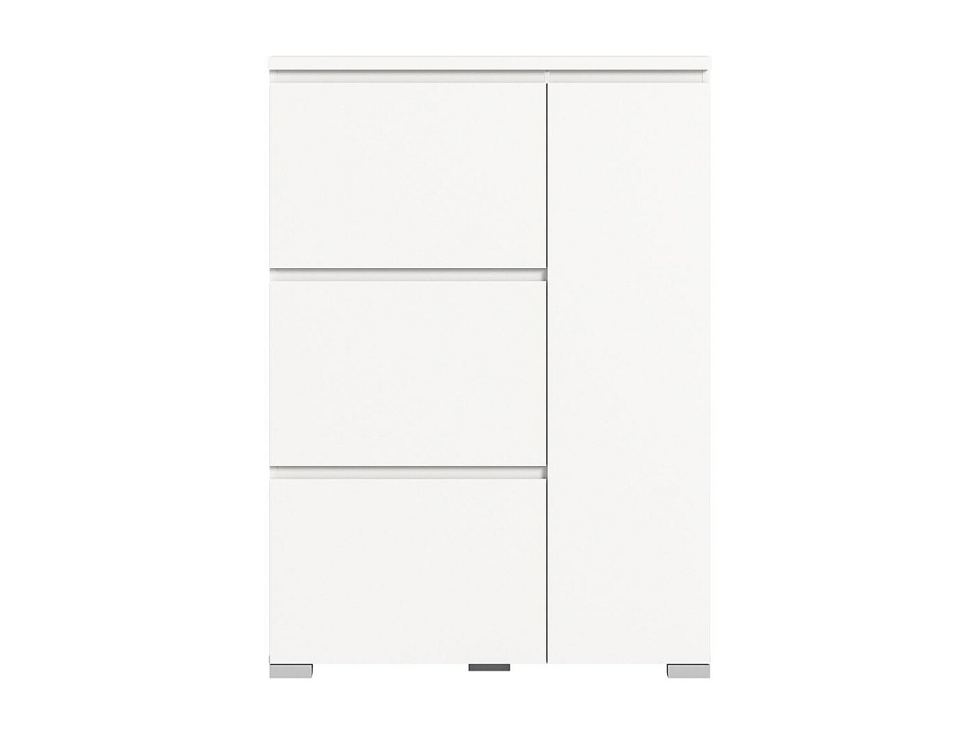 Casaria Schoenenkast 3 Kleppen 115x60x24cm Wit schoe