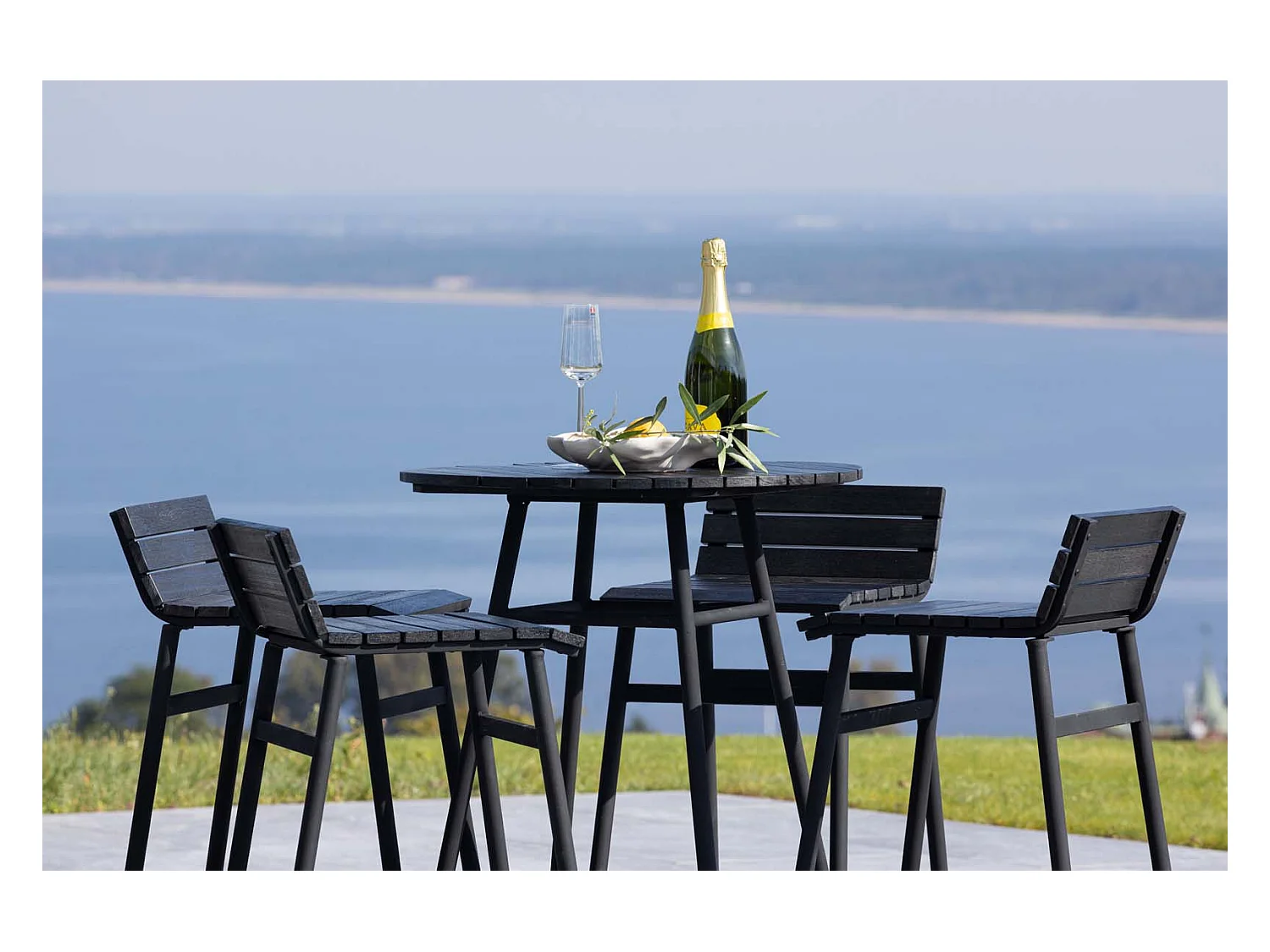 Mexico ensemble de salon 5 parties noir.