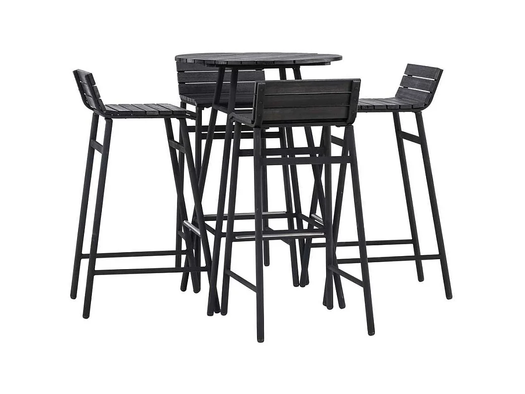 Mexico ensemble de salon 5 parties noir.