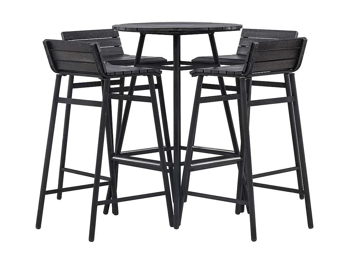 Mexico ensemble de salon 5 parties noir.