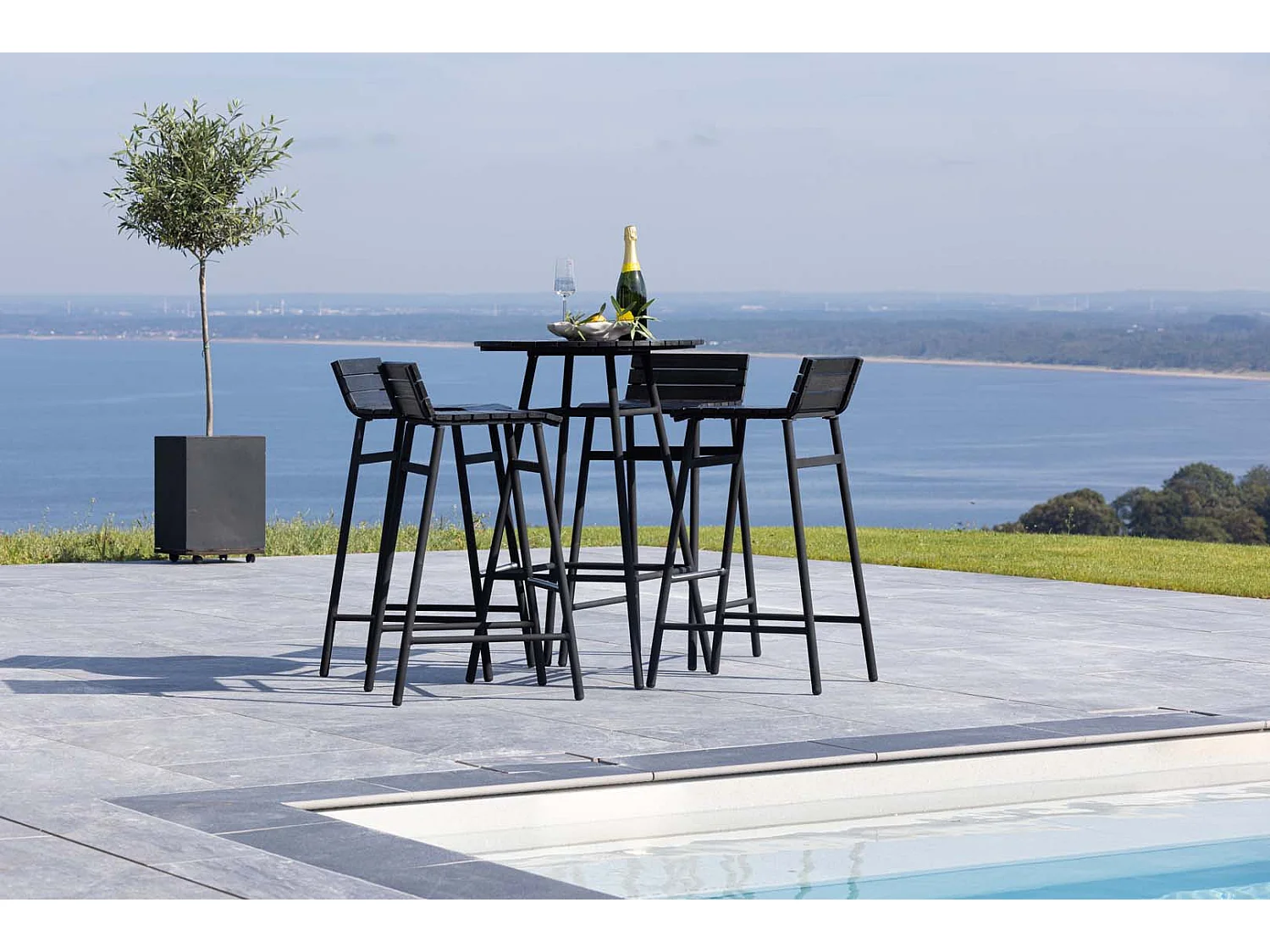 Mexico ensemble de salon 5 parties noir.