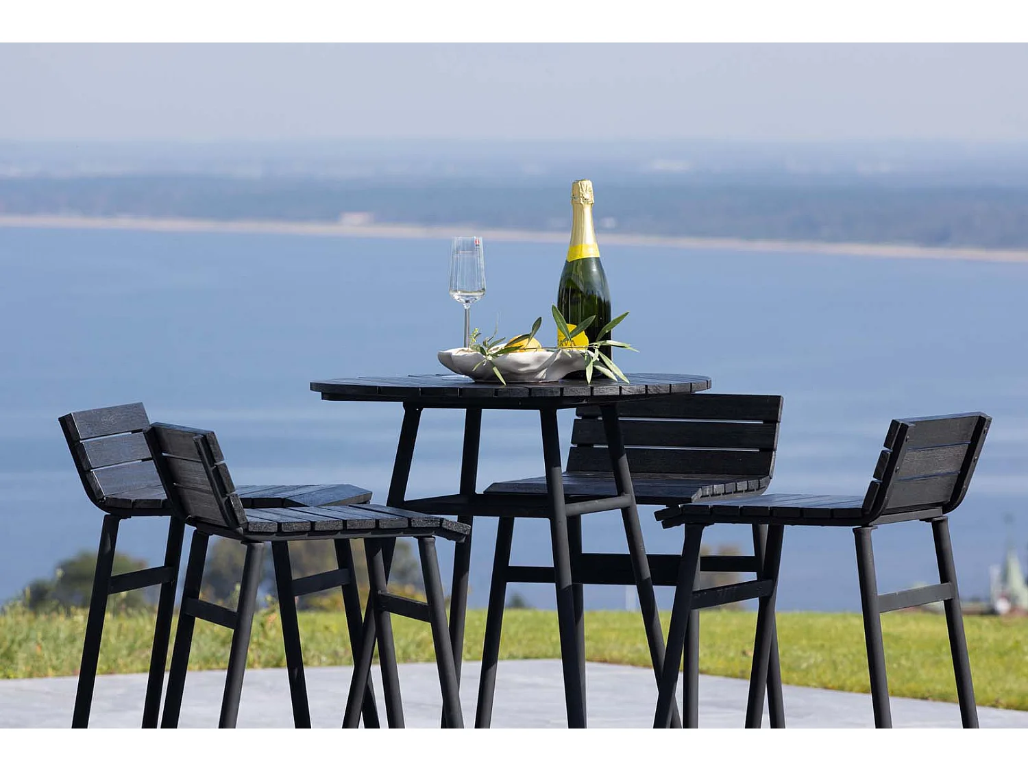 Mexico ensemble de salon 5 parties noir.