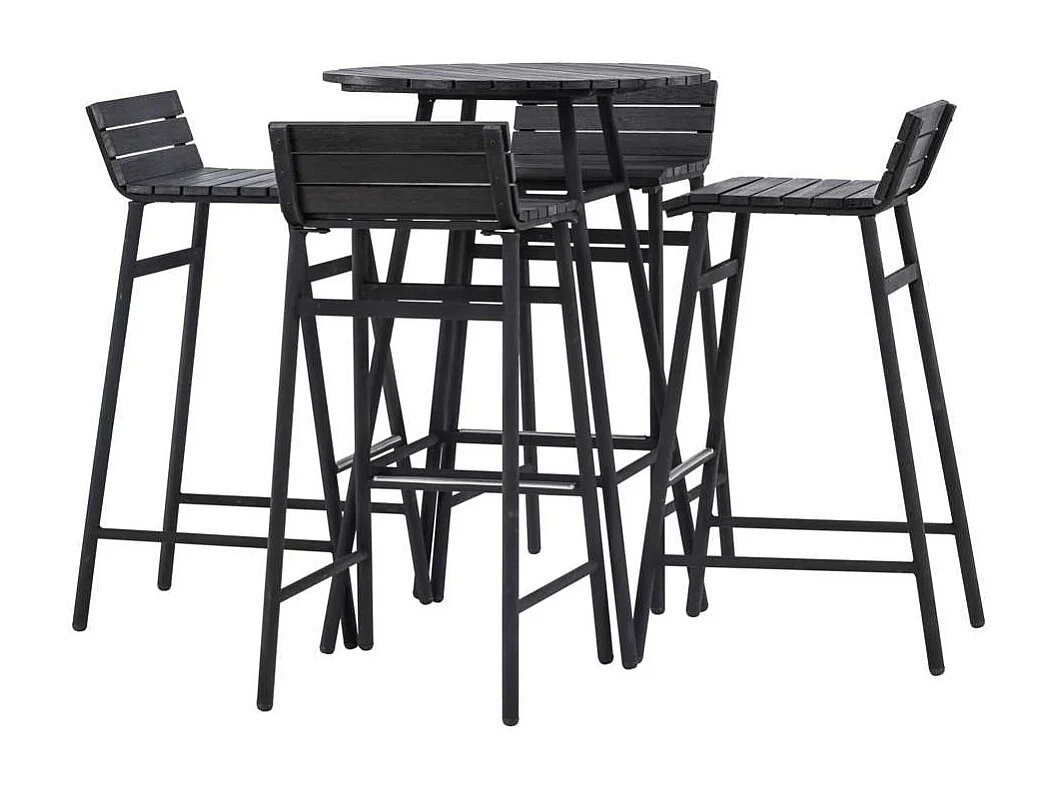 Mexico ensemble de salon 5 parties noir.