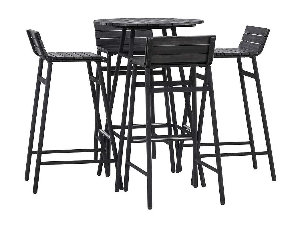 Mexico ensemble de salon 5 parties noir.